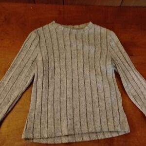 Gray Ribbed Sweater